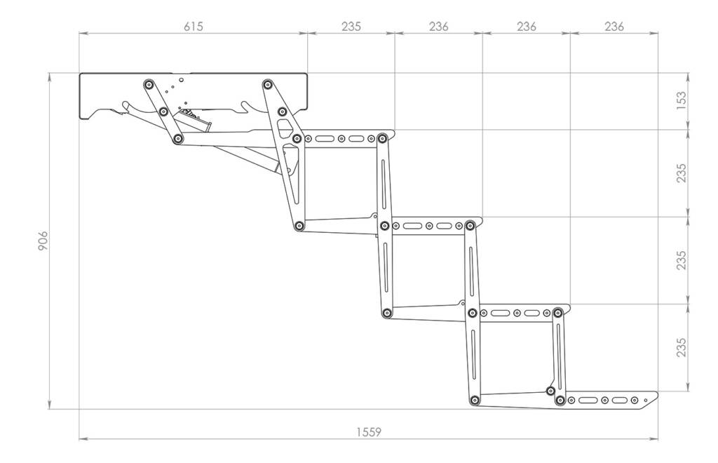 Scissor Stairs Slim – Optimal Expedition Technology